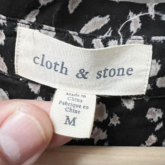 Anthropologie Cloth & Stone Blake Buttondown Top - Picture 7 of 8